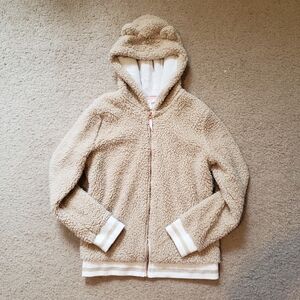 Kawaii Cat & Jack Sherpa zip hoodie with bear ears